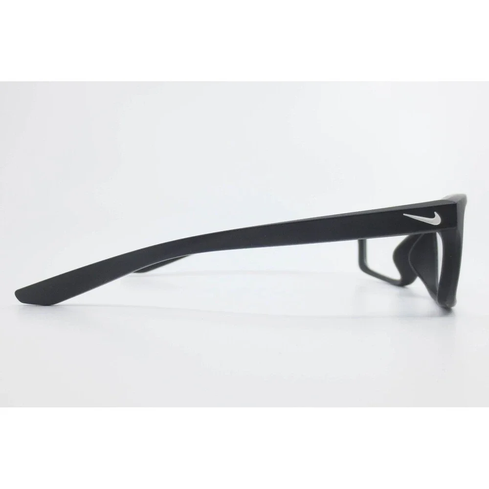 Nike Chronicle FJ2216 010 Matte Black Rectangular Eyeglasses Frames 59-16-135